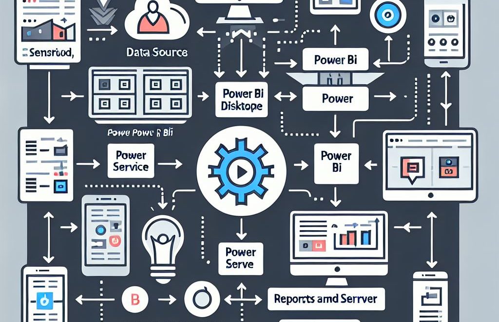 una arquitectura de Power BI