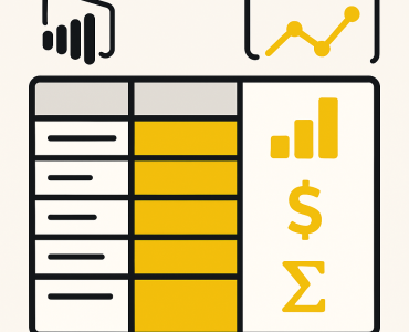 A clean and modern Power BI themed visual showing a matrix with a single column containing multiple